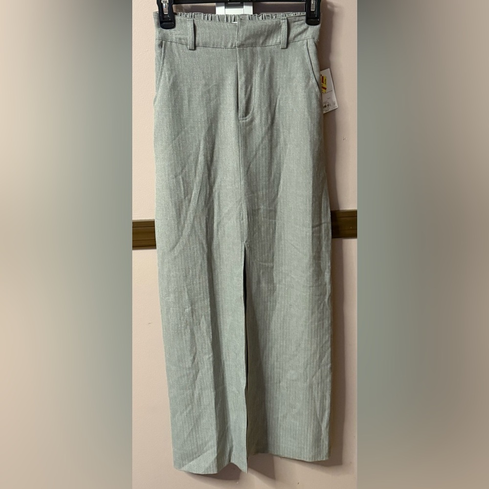 NEW SO Grey Maxi Skirt with Slit XS